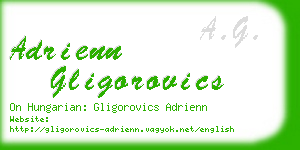 adrienn gligorovics business card